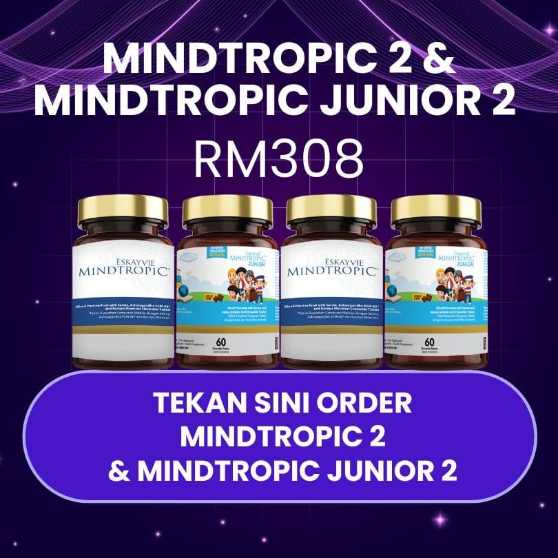 Mindtropic 2 Botol + Mindtropic Junior 2 Botol